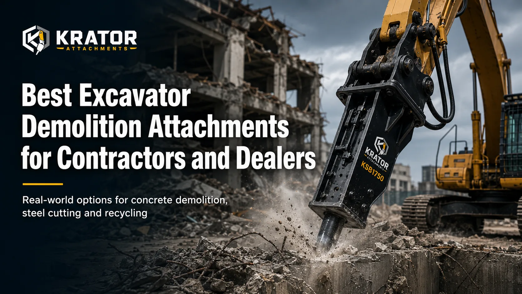 Best Excavator Demolition Attachments for Contractors and Dealers