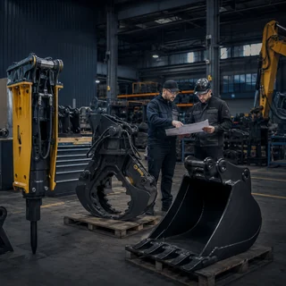 OEM and custom excavator attachment manufacturing support