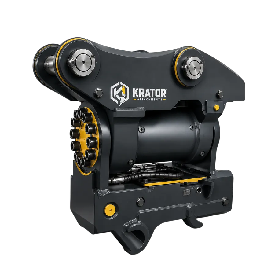 Excavator quick coupler types including hydraulic and tilting couplers